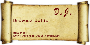 Drávecz Júlia névjegykártya